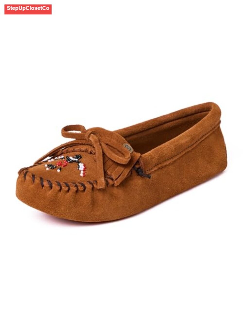 Women's Softsole Suede Mocc Slip-On House Shoes